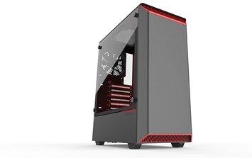 Phanteks Eclipse P300 Tempered Glass  Black/Red Phanteks Eclipse P300 Tempered Glass  Black/Red