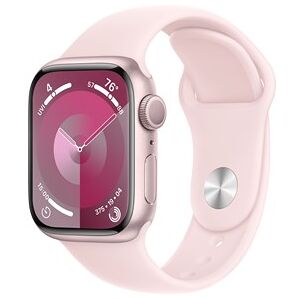 Apple Watch Series 9 GPS + Cellular 41mm Pink Aluminium Case with Light Pink Sport Band - M/L