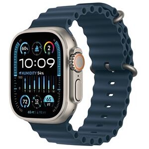 Apple Watch Ultra 2 GPS + Cellular, 49mm Titanium Case with Blue Ocean Band