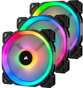 Corsair LL Series LL120 RGB svart 3-pack