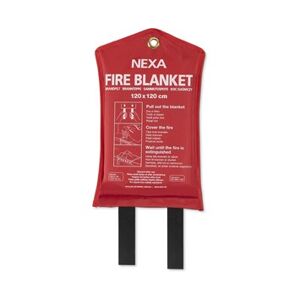 Nexa FB-120 RM Brandfilt Silikon Röd 120x120 cm