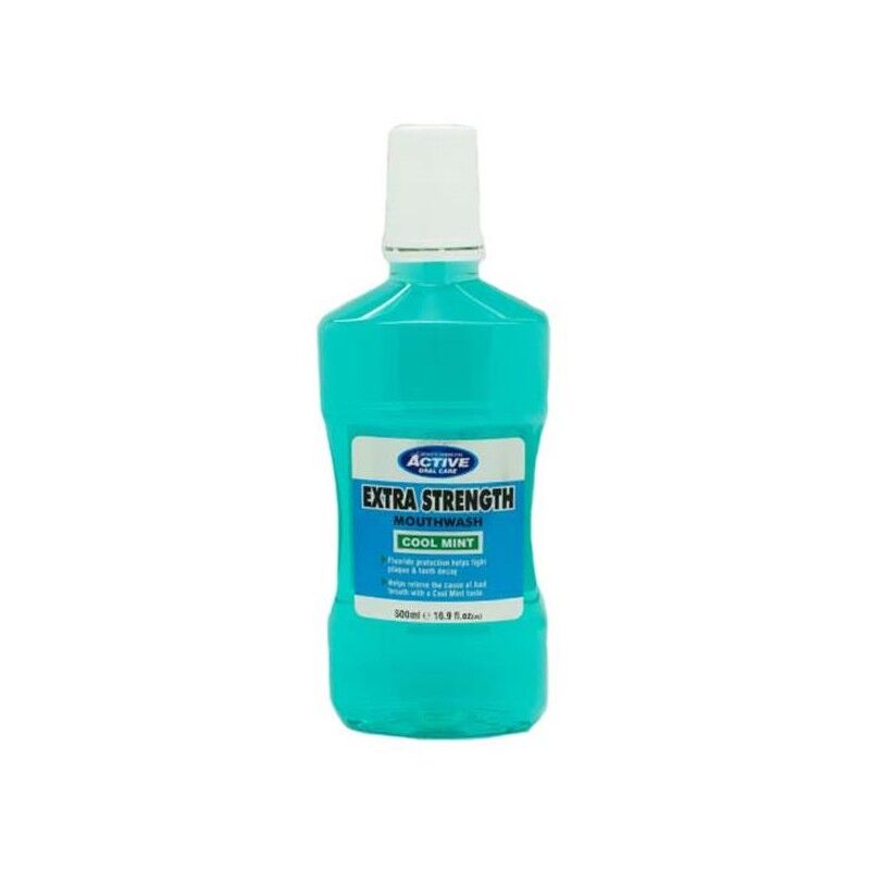 Active Oral Care Extra Strength Cool Mint Mouthwash 500 ml Munsk&ouml;lj