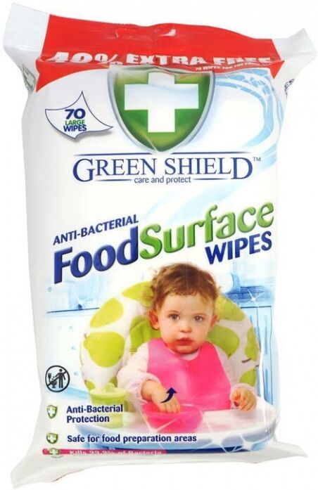 Green Shield Food Surface Wipes 70 st Reng&ouml;ringsservetter