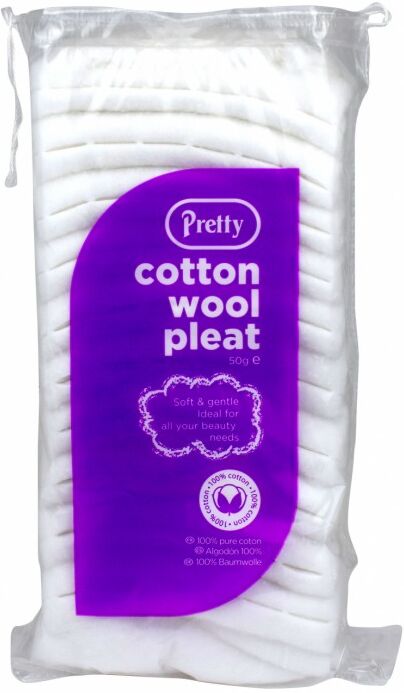 Pretty Cotton Wool Pleat 50 g Bomullsrondeller