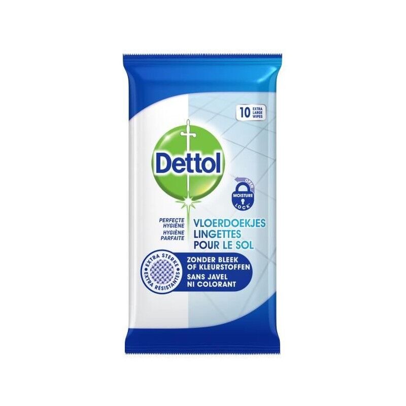 Dettol Perfect Hygiejne Wipes 10 st Reng&ouml;ringsservetter