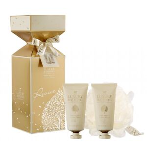 The Luxury Bathing Company Warm Vanilla &amp; Sweet Almond Body Wash &amp; Body Cream Giftset 100 ml +100 ml Presentask