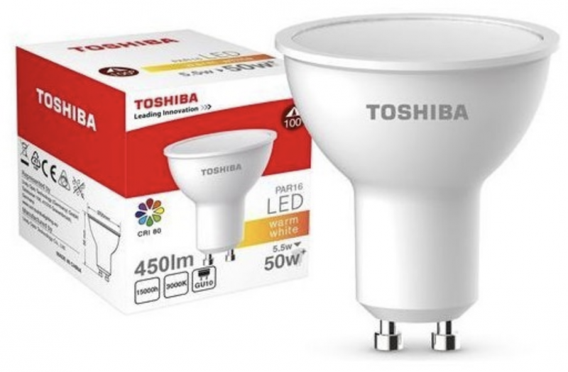 Toshiba LED 5,5W 230V 450 lm 1 st Belysning