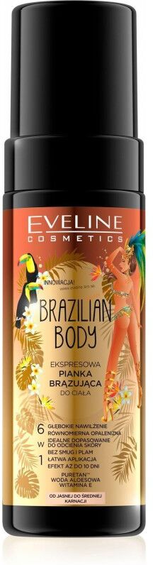 Eveline Brazilian Body Express Body Bronzing Foam 150 ml Brun utan sol