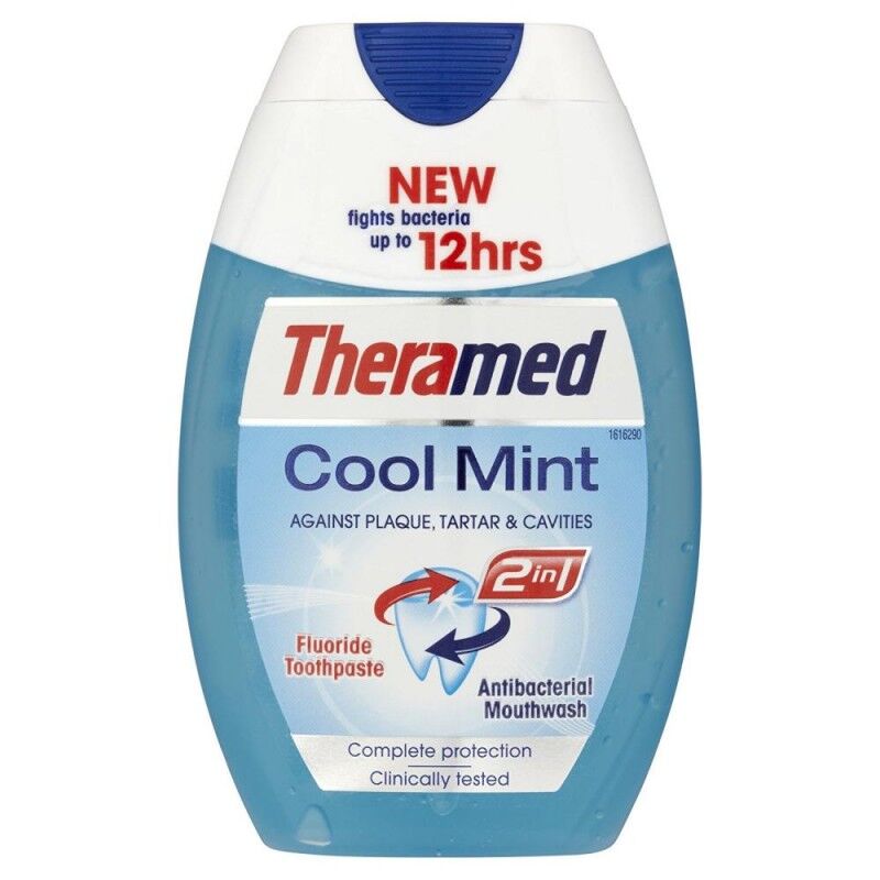 Theramed 2in1 Cool Mint Toothpaste & Mouthwash 75 ml Tandkr&auml;m