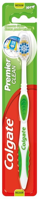 Colgate Premier Clean Tandborste Medium 1 st Tandborste