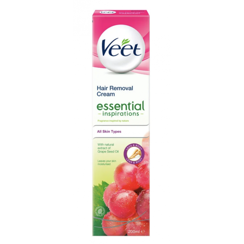 Veet Essentials Hair Removal Cream 200 ml H&aring;rborttagning