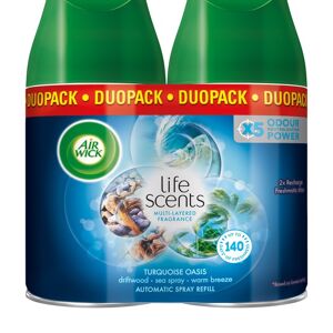 Air Wick Freshmatic Doftspridare Refill Duopack Life Scents Turquoise Oasis 2x25 ml