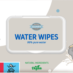 Gunry Baby Water Wipes 63-pack