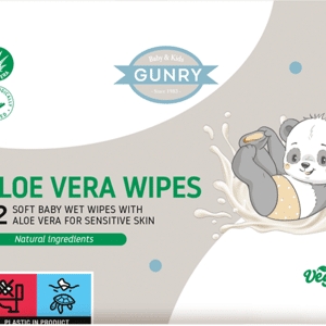 Gunry Baby Aloe Vera Wipes 72-pack