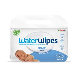 WaterWipes Biodegradable BabyWipes 3x60-pack