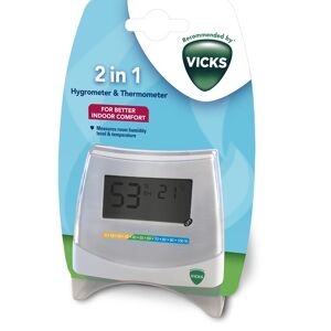 Vicks Accessories 2 in 1 Hygrometer & Thermometer