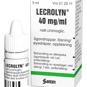 Santen Lecrolyn ögondroppar 40 mg/ml 5 ml
