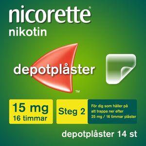 Nicorette Novum, depotplåster 15 mg/16 timmar 14 st