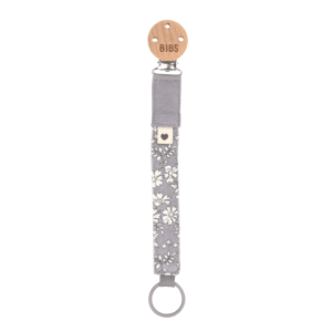 BIBS x Liberty Pacifier Clip Capel Fossil Grey