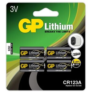 GP Batteries Lithiumbatteri CR 123A 4-pack