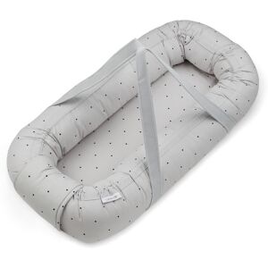 LIEWOOD Gro Babynest Classic Dot Dumbo Grey