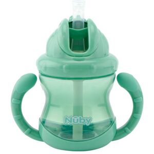 Nuby Twin Handle Flip It Mugg Grön +12m 240 ml