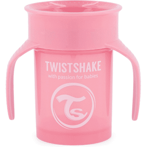 Twistshake 360 Cup Pastel Pink 6+m