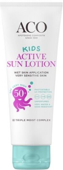 ACO Kids Active Sun Lotion SPF50+, 250ml