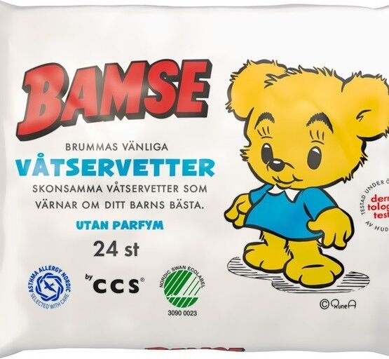 Bamse by CCS Bamse Brummas Härliga Våtservetter 24 st Bamse by CCS Bamse Brummas Härliga Våtservetter 24 st