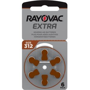 Rayovac EXTRA Advanced 312 BRUN 6 st