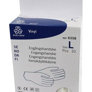 Evercare Plasthandske Vinyl Large 5 Par