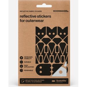 Bookman Urban Visibility Reflective Fabric Stickers Adventure Silver