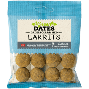 Green Dates Dadelbollar med Lakrits 70 g