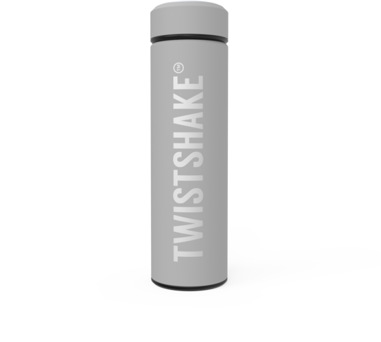 Twistshake Hot or Cold Bottle 420 ml Pastell Grå Twistshake Hot or Cold Bottle 420 ml Pastell Grå