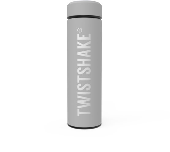 Twistshake Hot or Cold Bottle 420 ml Pastell Grå