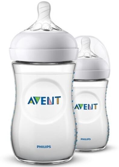 Philips Avent Natural Nappflaska Duo 1 mån+ 2x260 ml Philips Avent Natural Nappflaska Duo 1 mån+ 2x260 ml