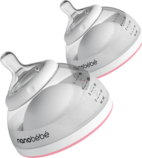 Nanobébé Breastmilk Bottle Rosa 150 ml 2 st Nanobébé Breastmilk Bottle Rosa 150 ml 2 st
