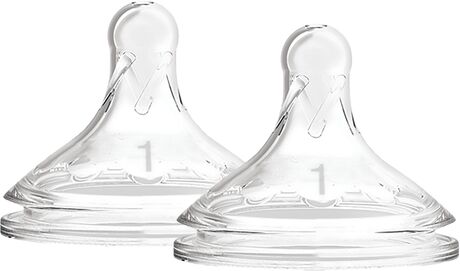 Dr Brown Level 1 Wide-Neck Silicone Options + Nipple 2-pack Dr Brown Level 1 Wide-Neck Silicone Options + Nipple 2-pack