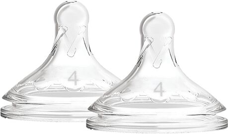 Dr Brown Level 4 Wide-Neck Silicone Options + Nipple 2-pack