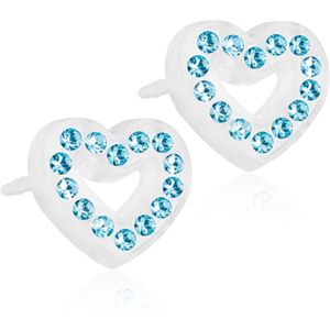 Blomdahl örhängen Blomdahl Örhängen Brilliance Heart Hollow  Aquamarine 10mm