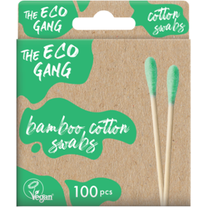 The Eco Gang Cotton Swabs Green 100-pack