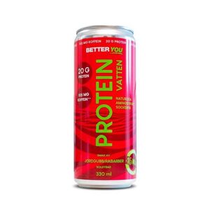 BETTER YOU Better You Proteinvatten Jordgubb/Rabarber med Koffein 330 ml