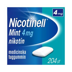 Nicotinell Mint medicinskt tuggummi 4 mg 204 st