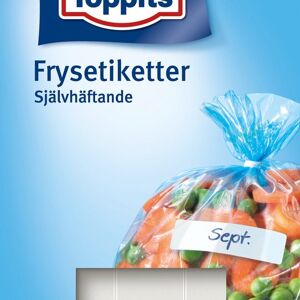 Toppits Frysetiketter Vita 60-pack