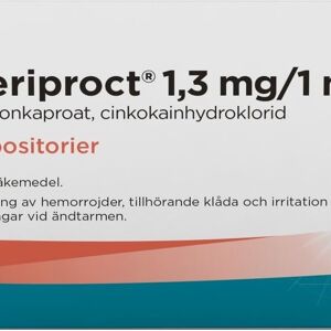 Scheriproct, suppositorium 1,3 mg/1 mg 12 st