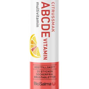 BioSalma ABCDE-vitamin Citrus 20 brustabletter