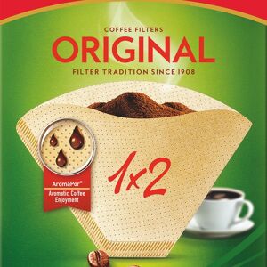 Melitta Kaffefilter 1X2 Oblekta 40-pack