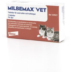 Milbemax Vet. Små Katter och Kattungar Filmdragerad Tablett 2 styck