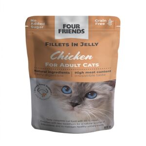 FourFriends Adult Chicken in Jelly Pouch 85 g
