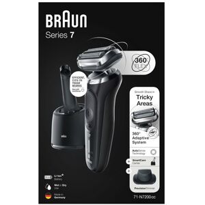 Braun Series 7 71-N7200cc Rakapparat med Precisionstrimmer Smartcare-Center Svart